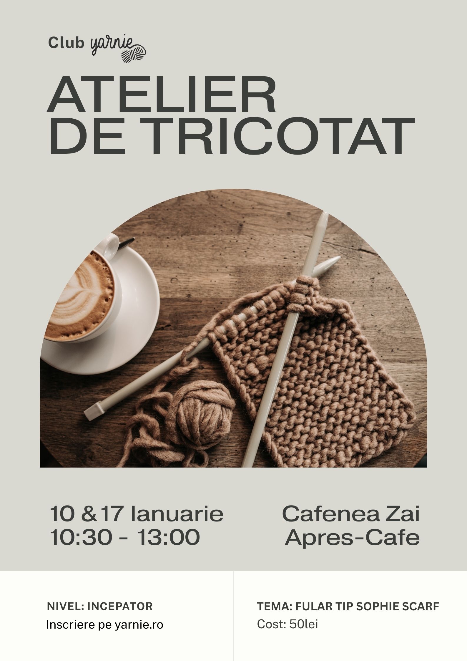 Atelier de Tricotat - Fular tip Sophie