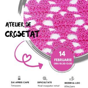 Atelier de Croșetat - model inimă