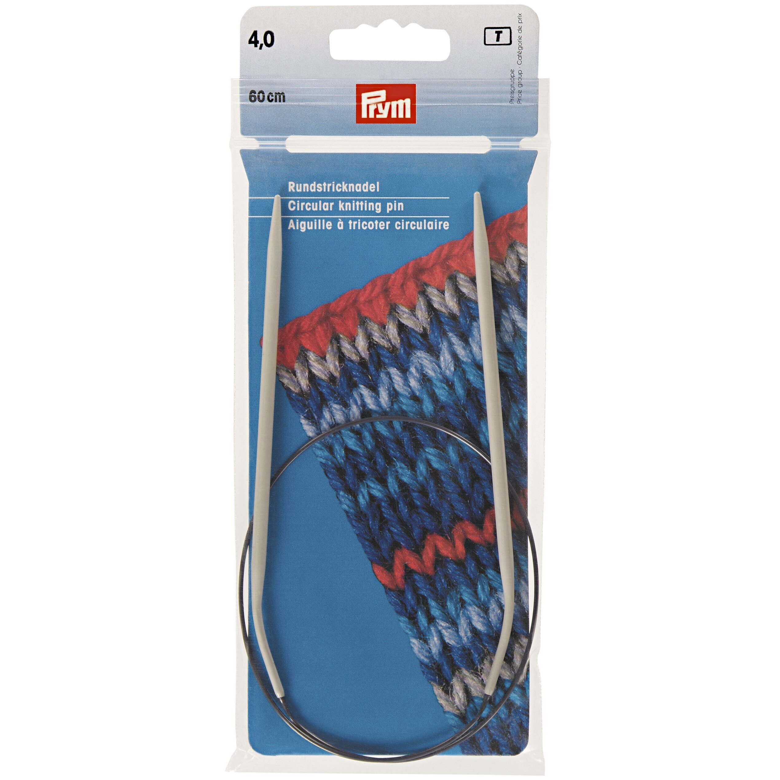 Andrele circulare Prym aluminiu 4mm, 60cm
