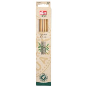 Andrele duble Prym Bamboo 5mm, 20cm