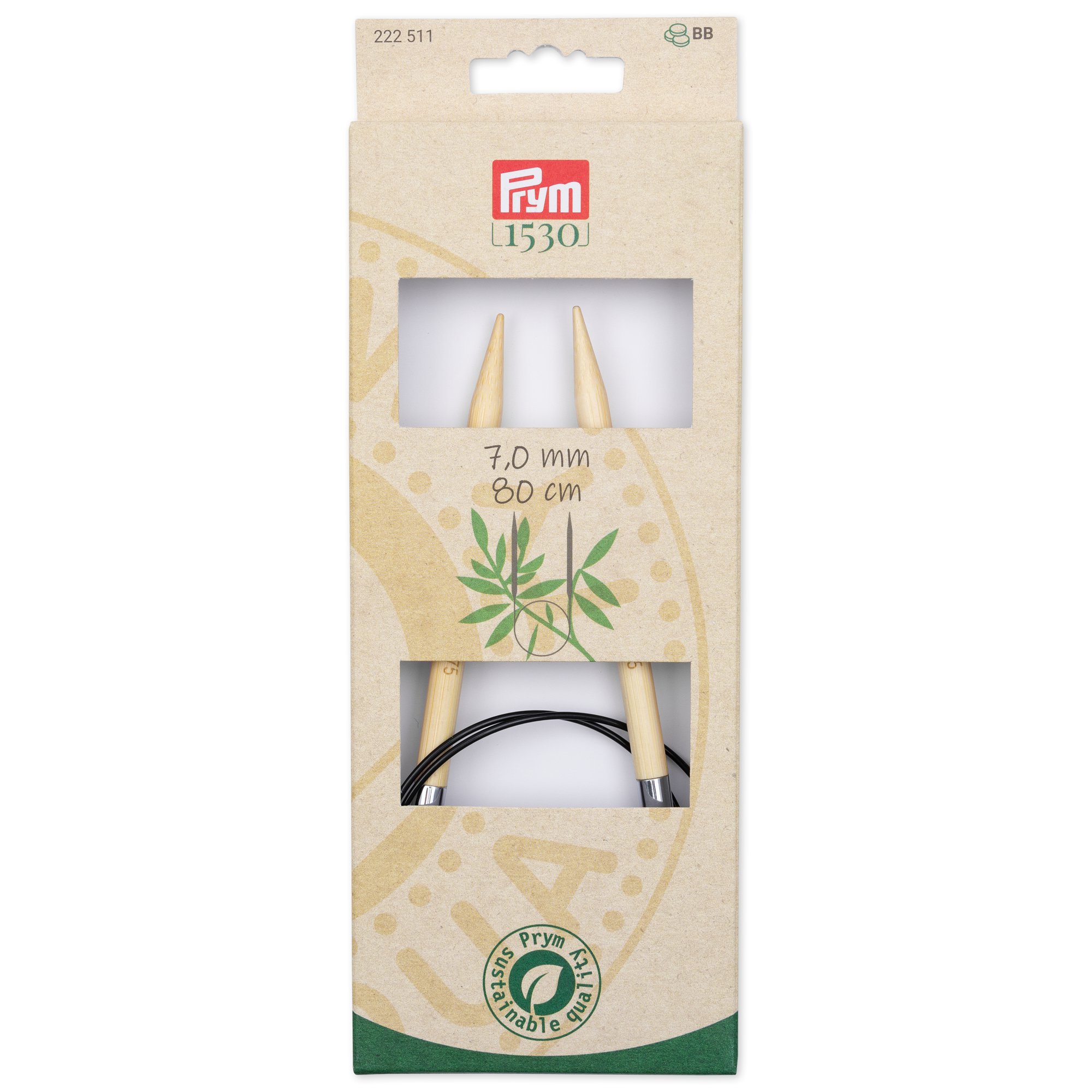 Andrele circulare Prym Bamboo 7mm, 80cm