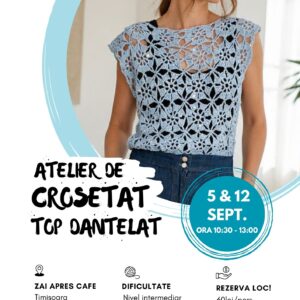 Atelier de Croșetat Top Dantelat