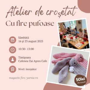 Atelier de Croșetat cu fire Pufoase - Jucărie Moale