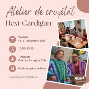 Atelier de Croșetat Hexi-Cardigan