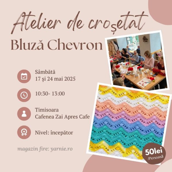 Atelier de Croșetat Bluză Chevron