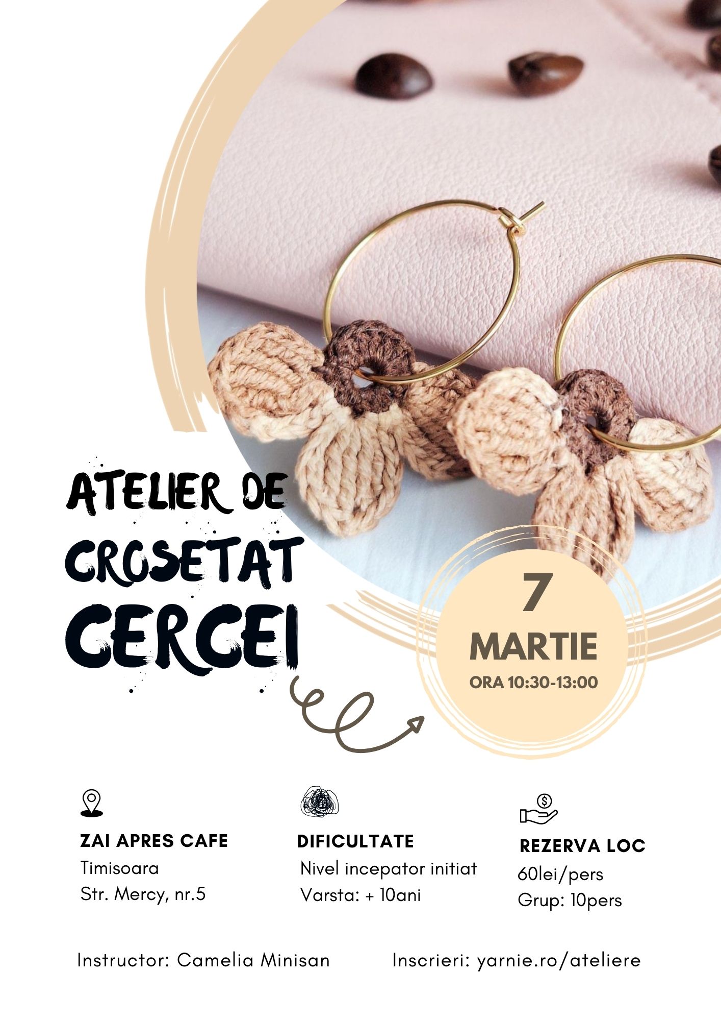 Atelier de Croșetat - Cercei