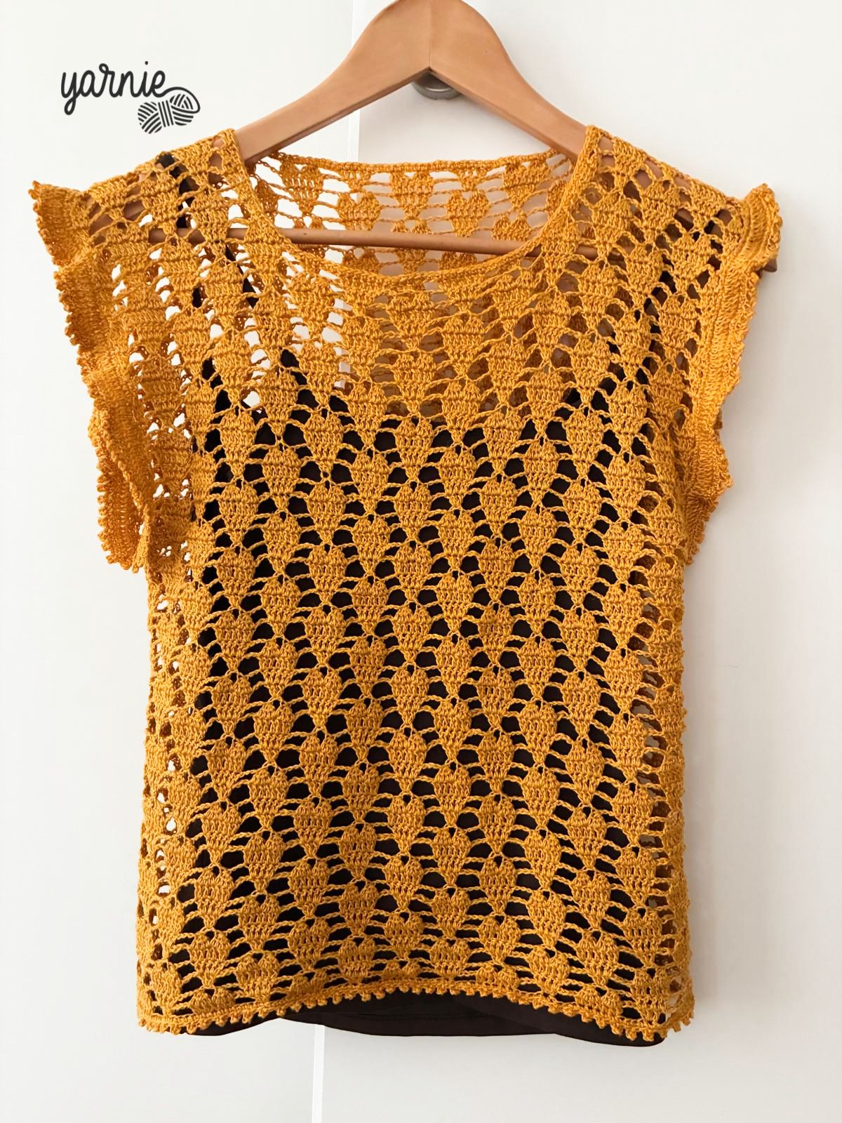 Bluza croșetată Love Net