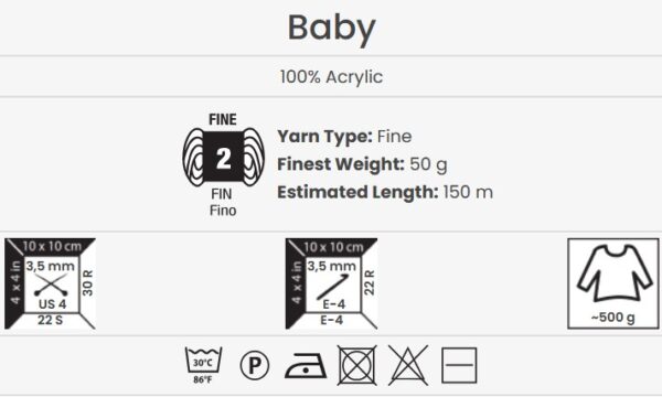 YarnArt Baby 215 - imagine 2
