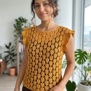 Bluza croșetată Love Net