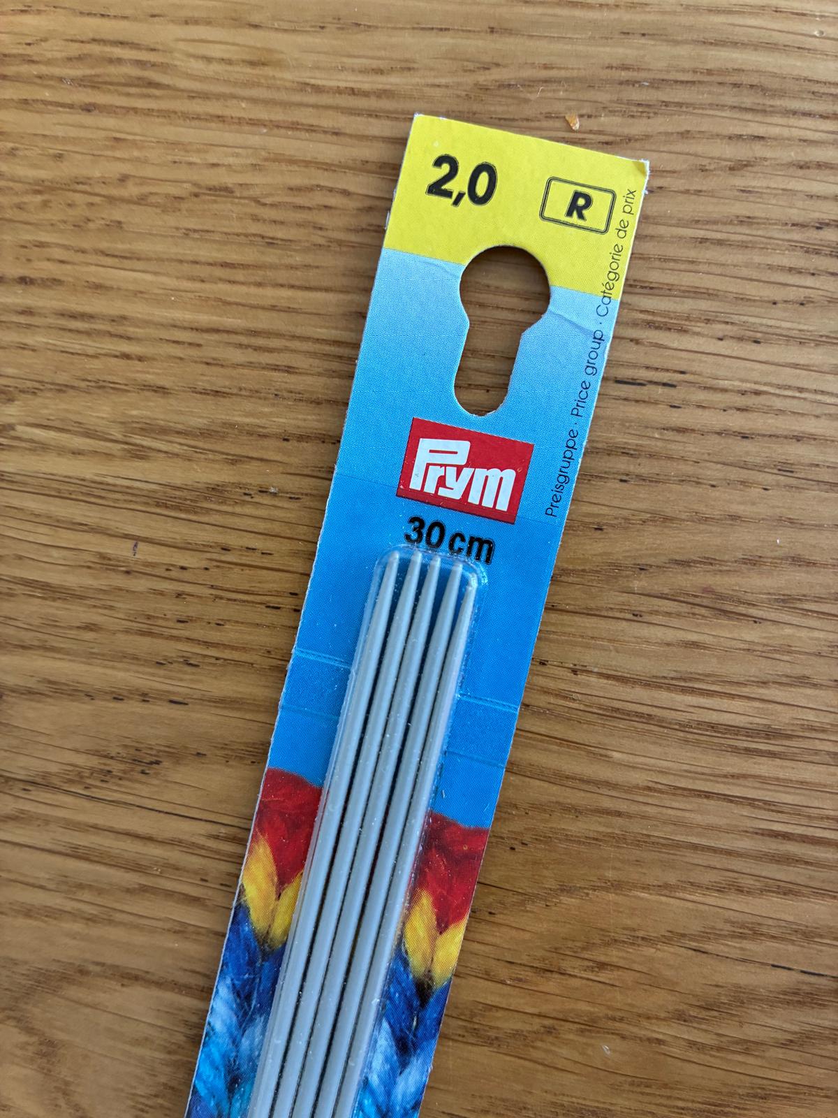 Andrele pentru ciorapi Prym 2 mm, 30cm