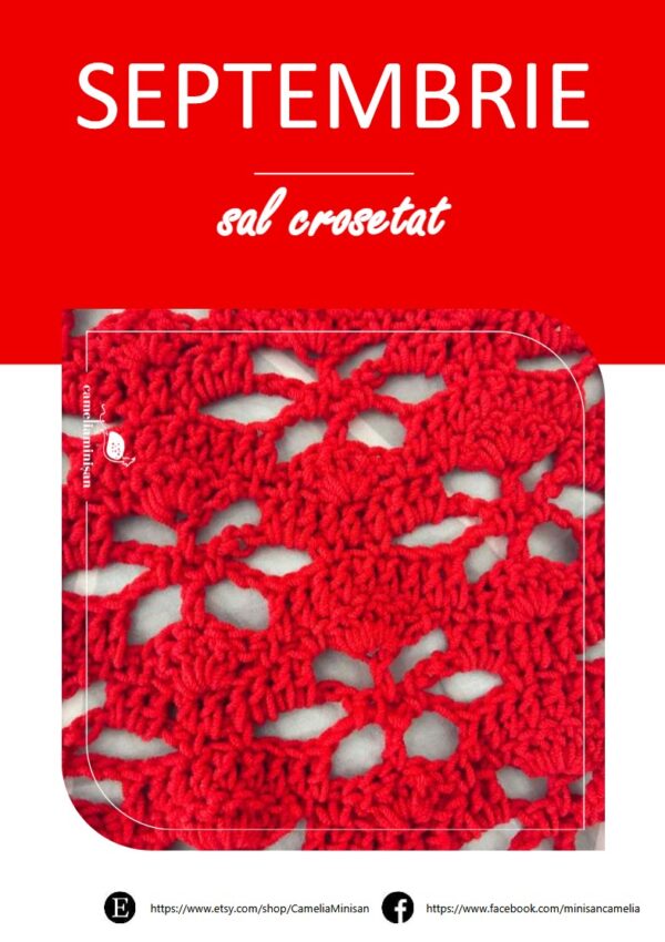 Șal SEPTEMBRIE- Tutorial de Croșetat