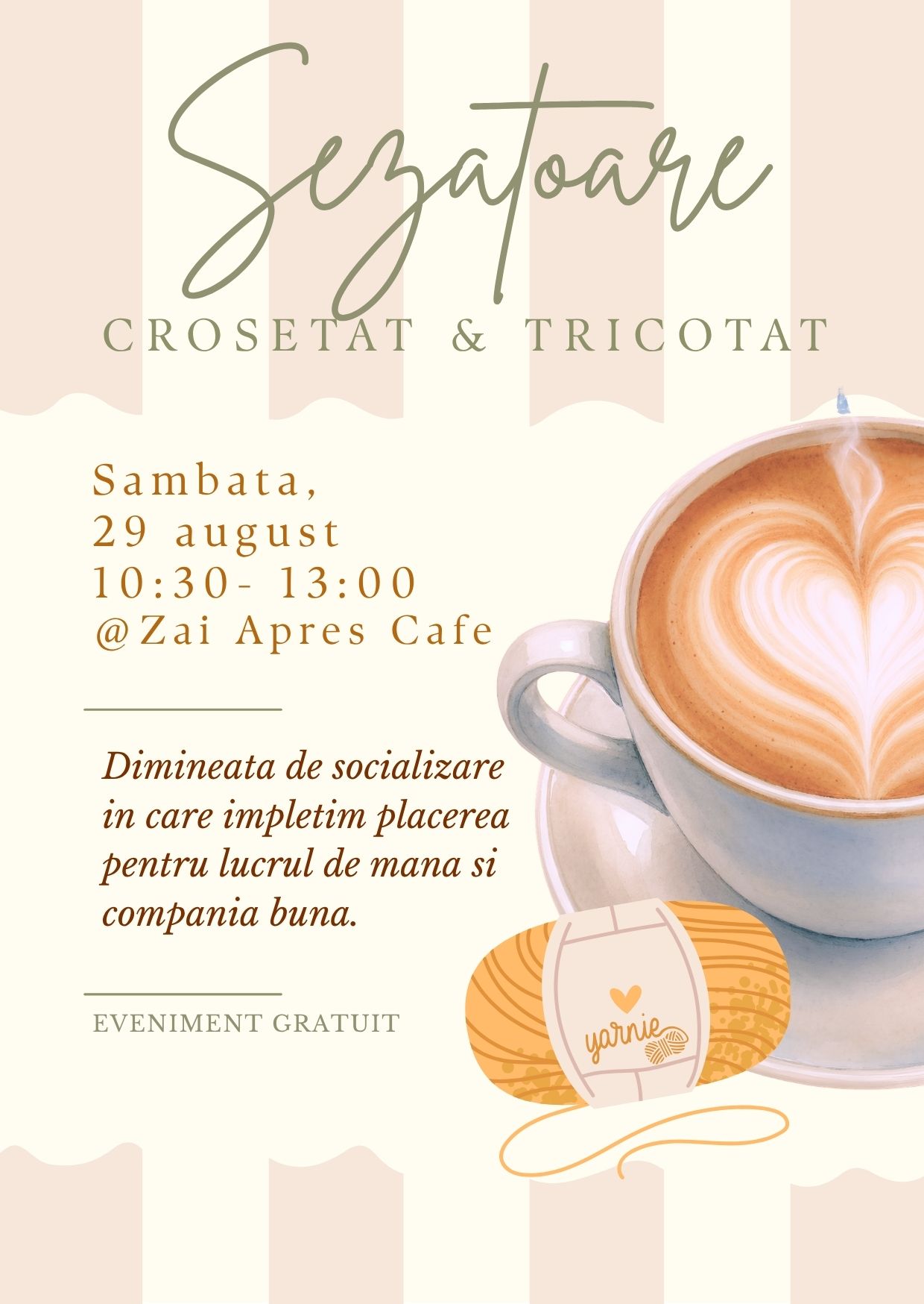 Șezătoare de Croșetat și Tricotat