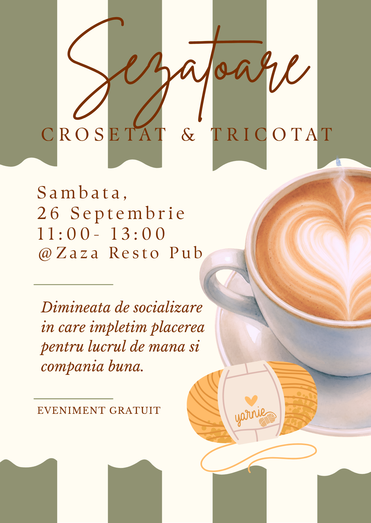 Șezătoare de Croșetat și Tricotat