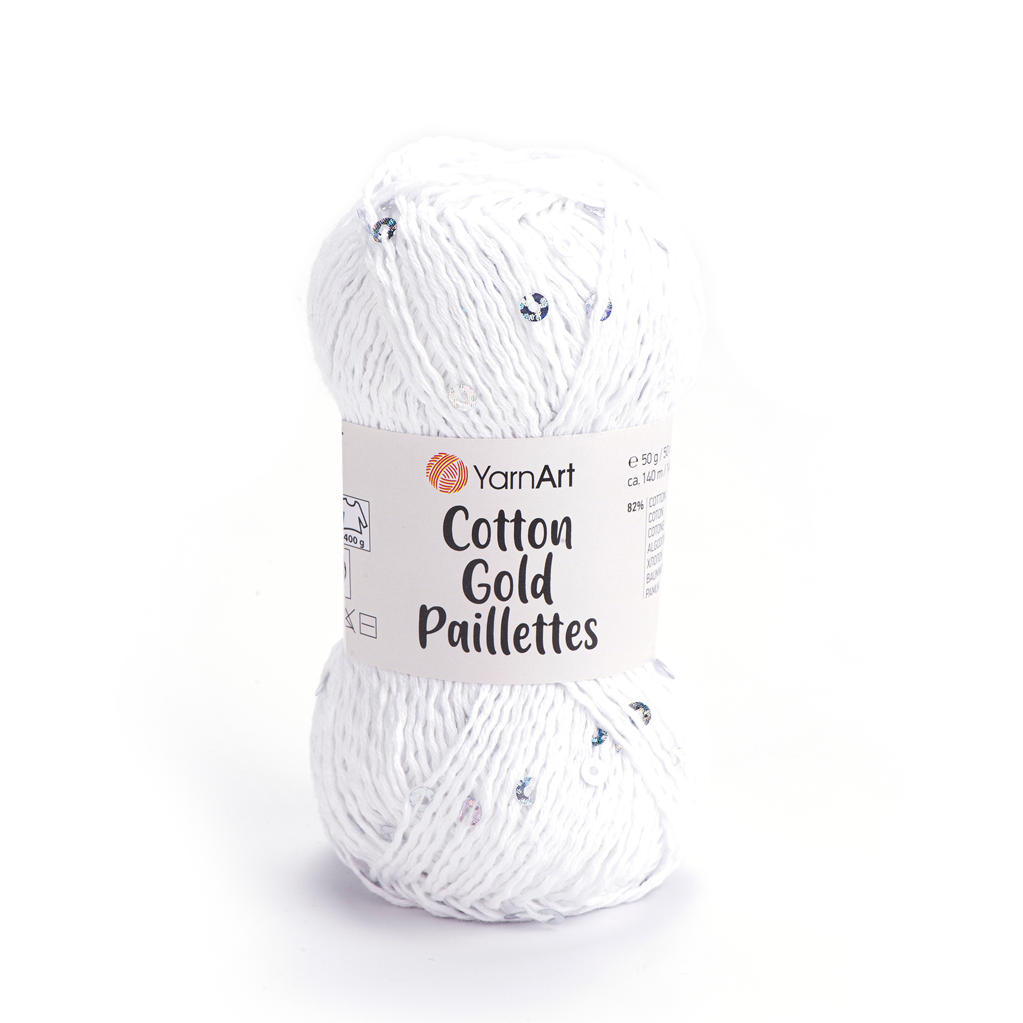 YarnArt Cotton Gold Paillettes 7102