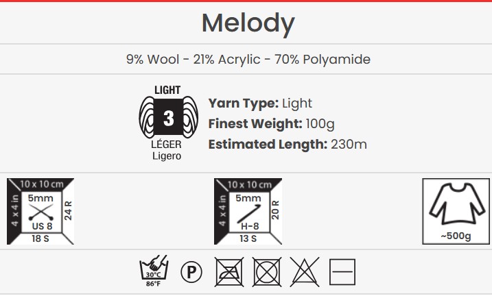 YarnArt Melody 899 - imagine 2