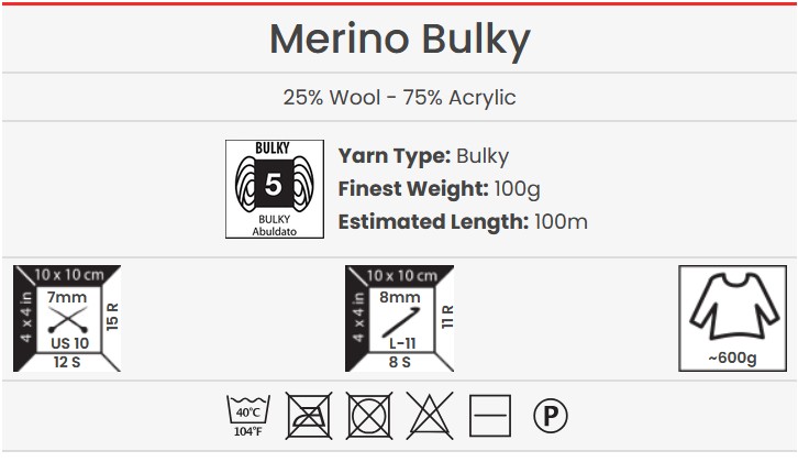 YarnArt Merino Bulky 156 - imagine 2