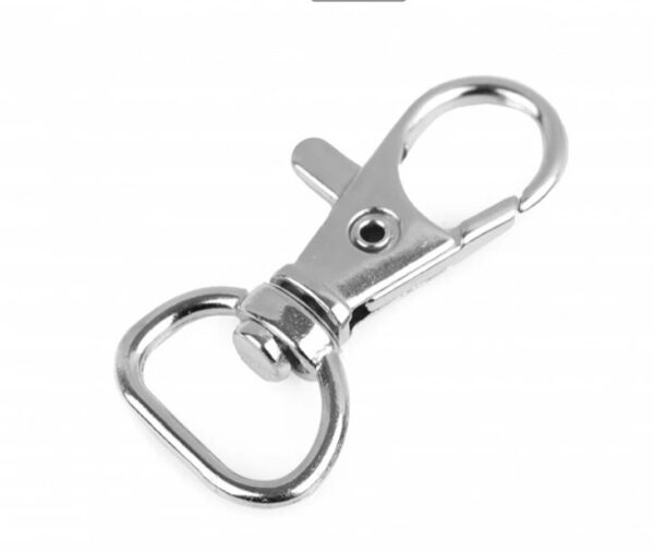 Carabină rotatitvă argintie 12mm