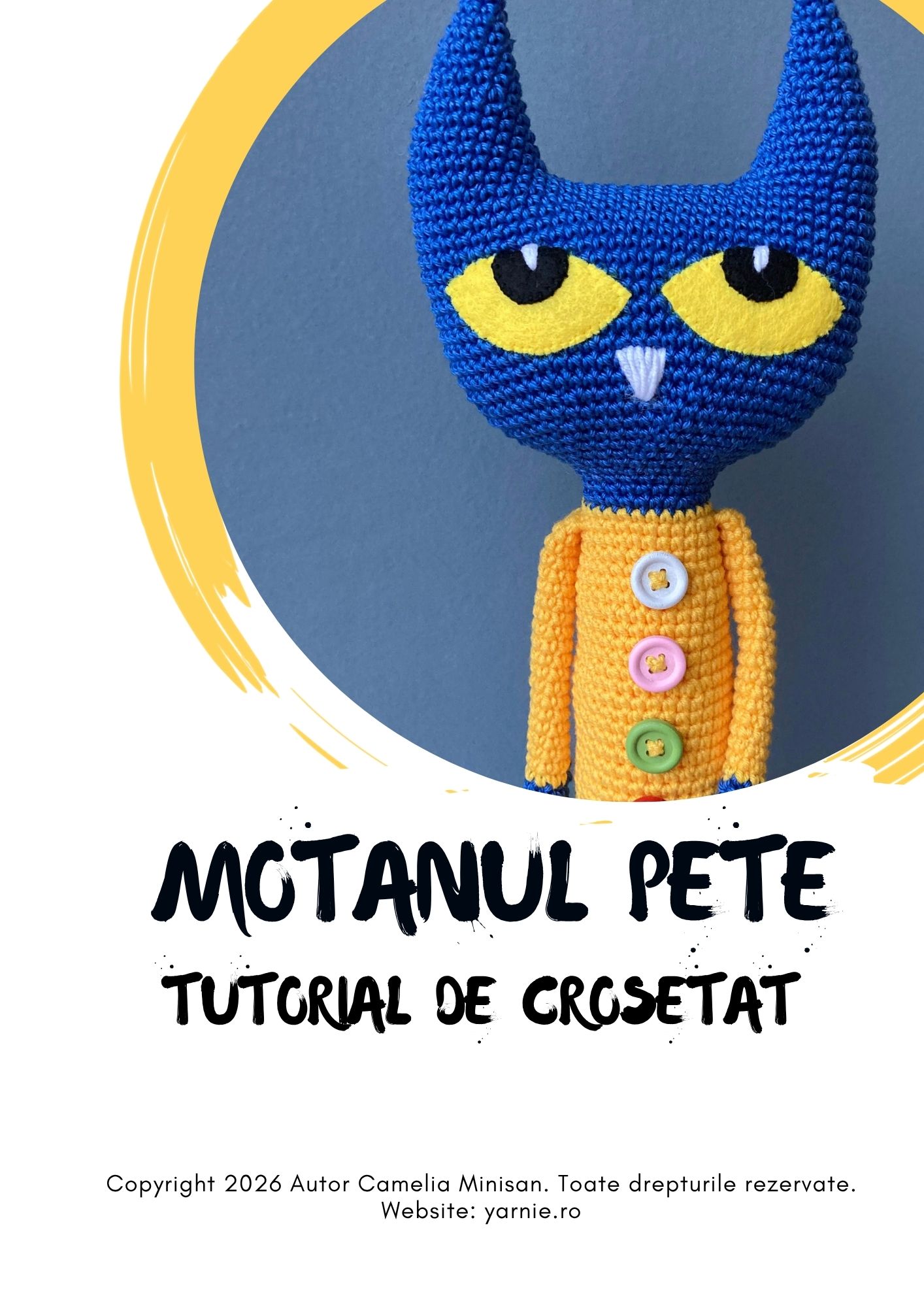 Motanul Pete - Tutorial de Croșetat