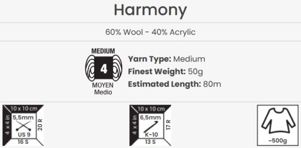 YarnArt Harmony A-2 - imagine 3